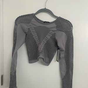 NWT Nux long sleeve workout crop